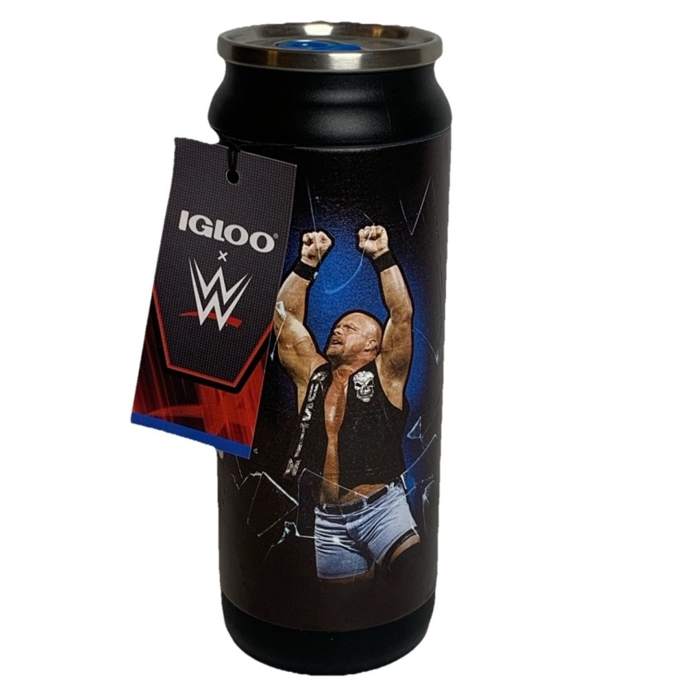 Igloo x WWE Stone Cold Steve Austin 16 oz Tumbler Cooler Stainless Steel NWT